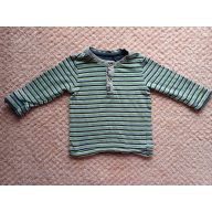 Zöld-szürke csíkos felső