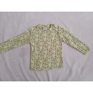 Virágos zöld felső