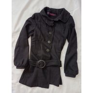 Clockhouse fekete szövetkabát