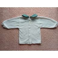 Fehér, galléros kardigán