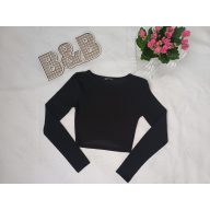 Zara fekete crop