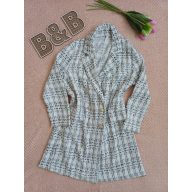 Kockás női blézer