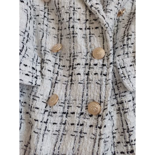 Kockás női blézer