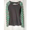 Fekete-zöld Felső