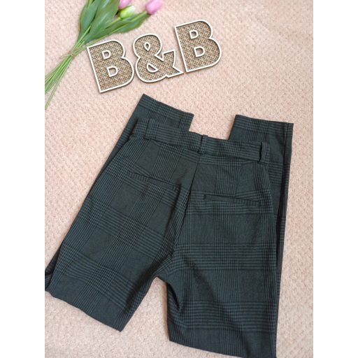 H&M sötétszürke kockás nadrág