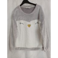 George szürke-fehér pulóver